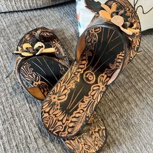 Fair Trade Leather Sandals size 10